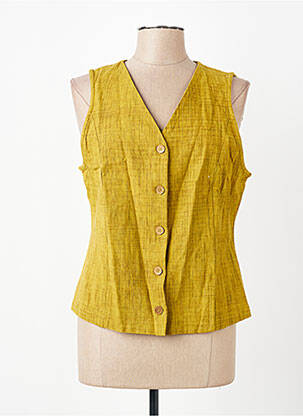 Gilet sans manche coupe cintrée vert NICE THINGS femme