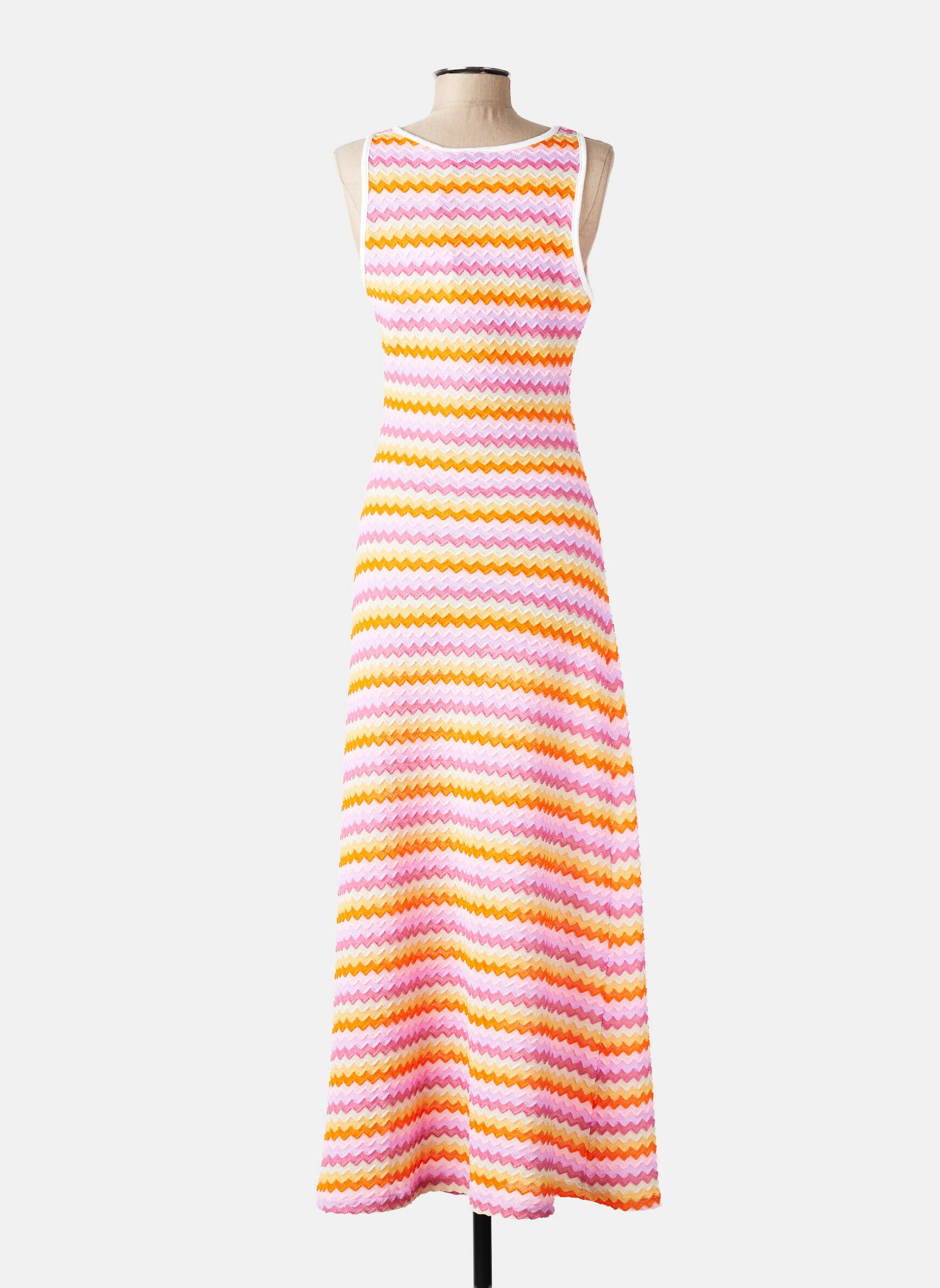 Robe longue sans manche sans manche rose CIVICO 1 femme