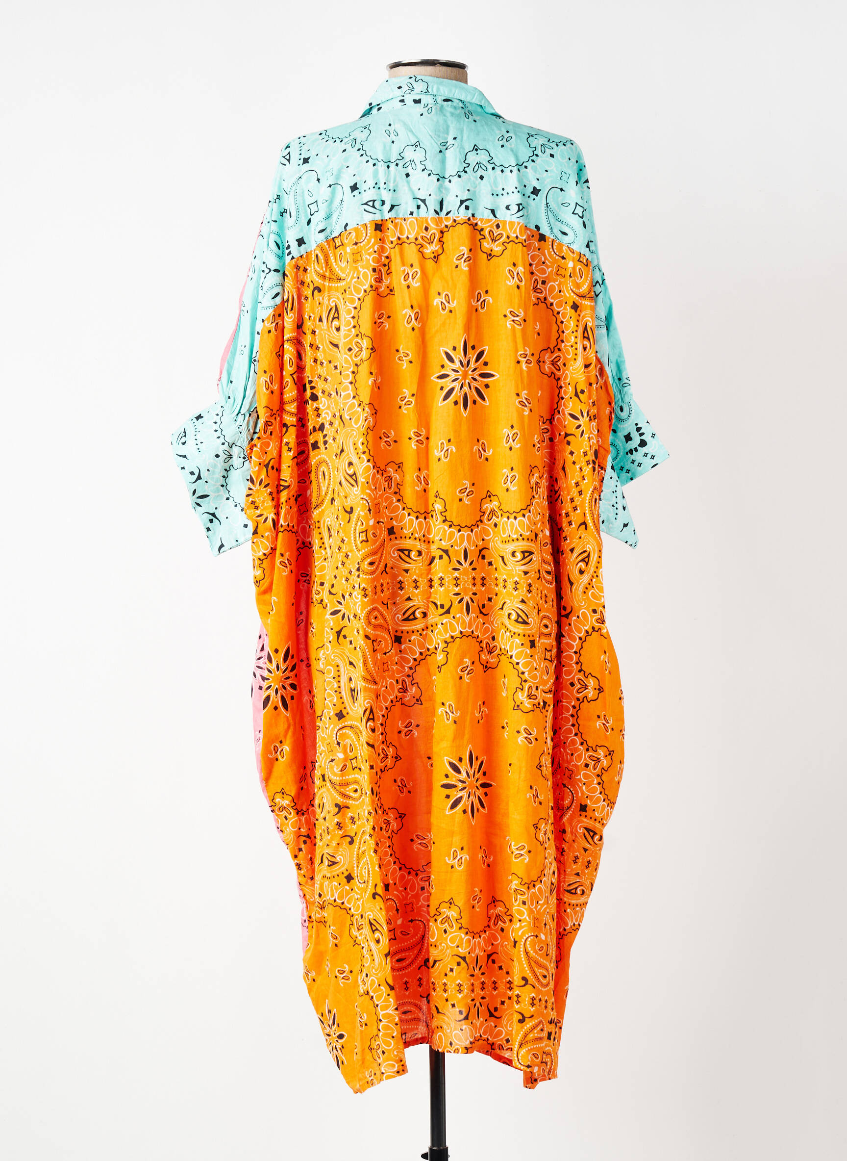 Robe longue manches courtes manches courtes orange ALEX.MAX femme