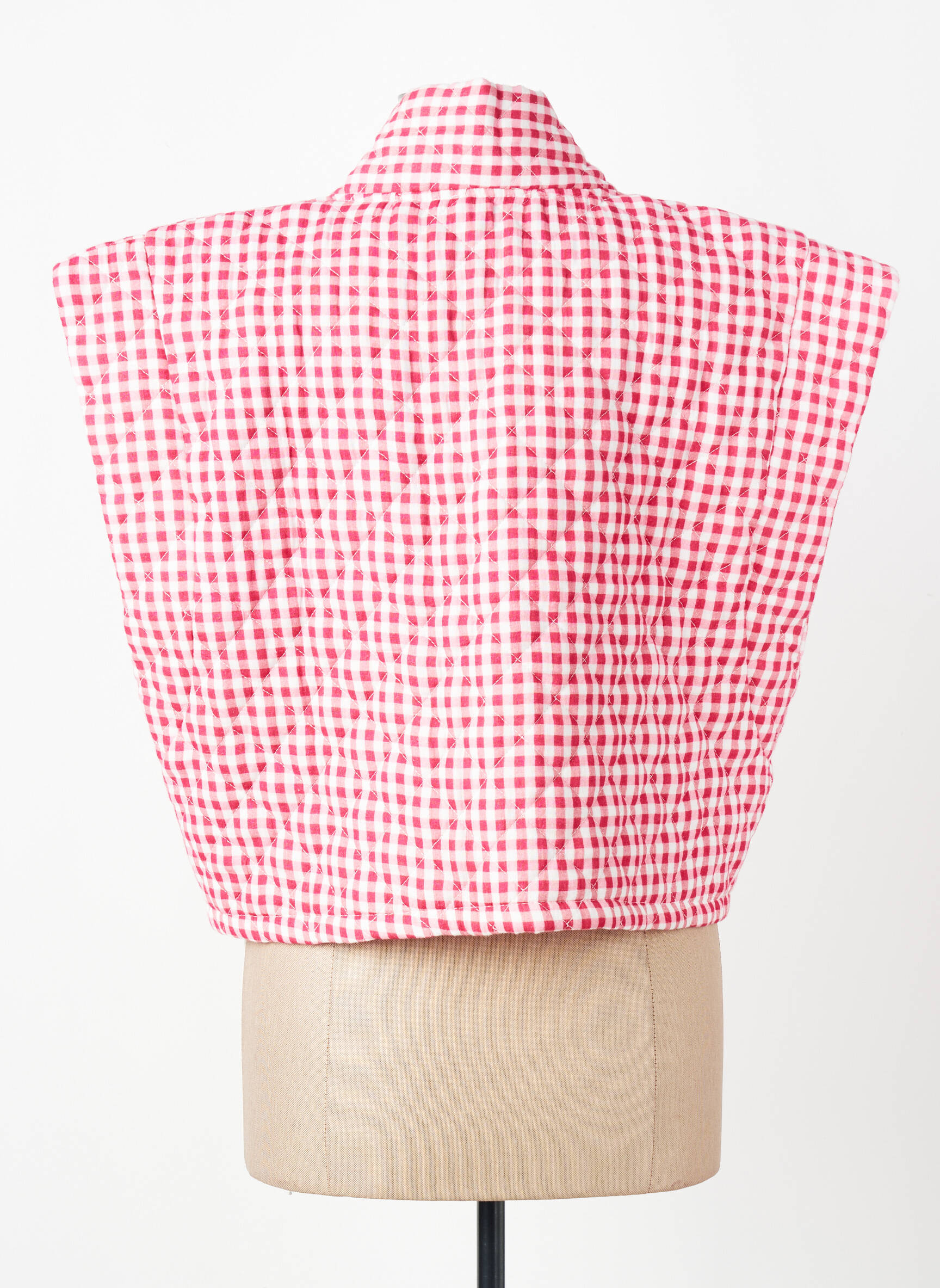 Gilet manches courtes coupe droite rouge FAN FAN femme