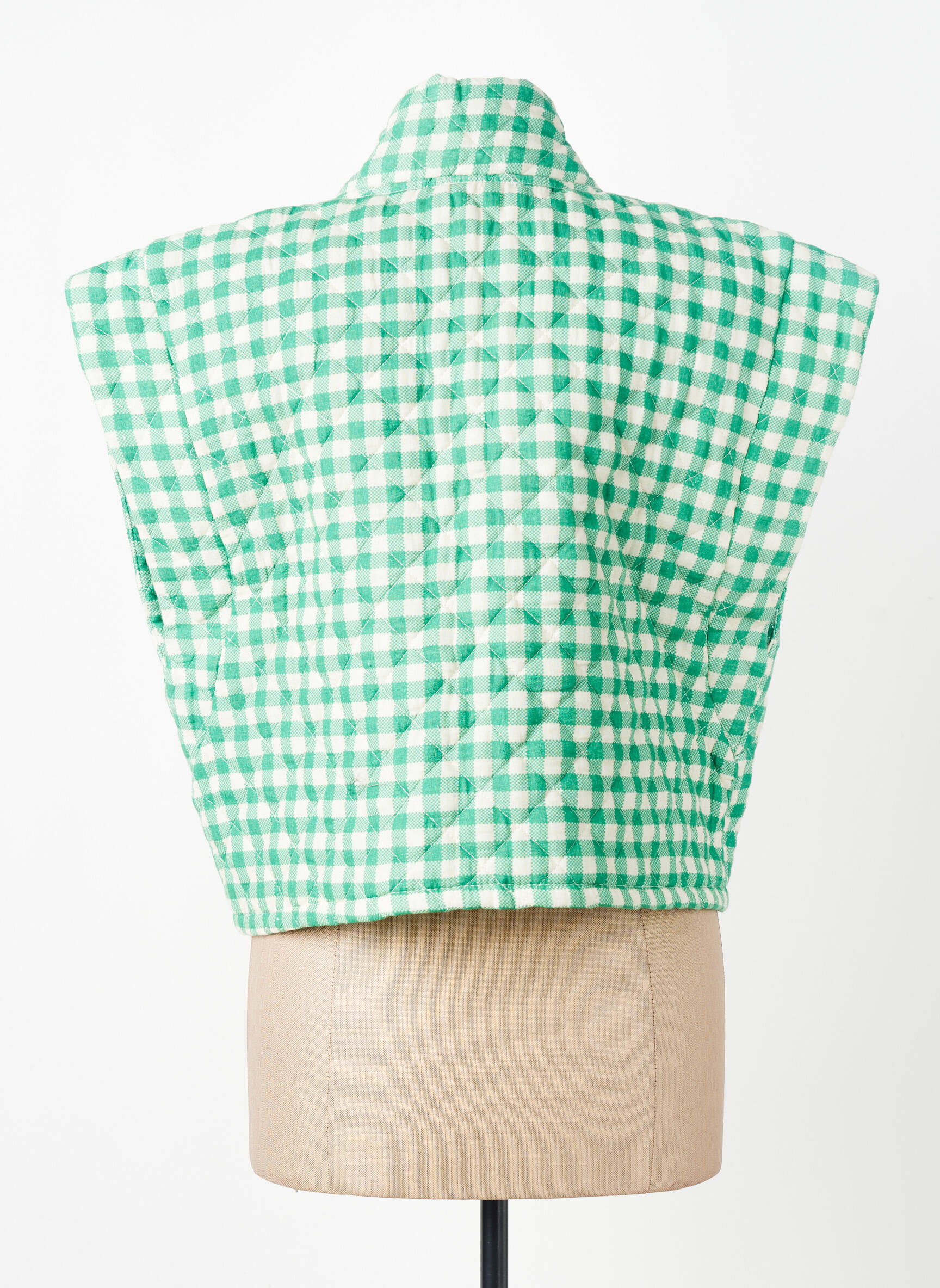Gilet sans manche coupe droite vert FAN FAN femme