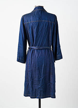 Robe mi-longue manches 3/4 manches 3/4 bleu NUMPH femme