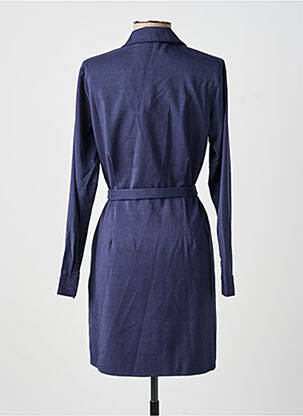 Robe courte manches longues manches longues bleu LA PETITE ETOILE femme