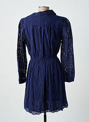 Robe courte manches longues manches longues bleu LA PETITE ETOILE femme