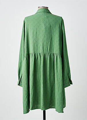 Robe courte coupe évasée manches longues vert ANDY & LUCY femme