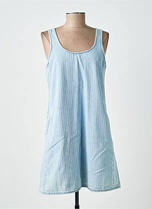 Robe courte sans manche sans manche bleu LA PETITE FRANCAISE femme