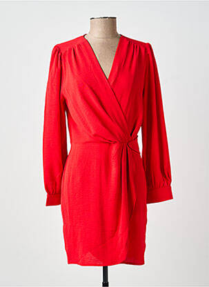 Robe courte manches longues manches longues rouge LA PETITE FRANCAISE femme