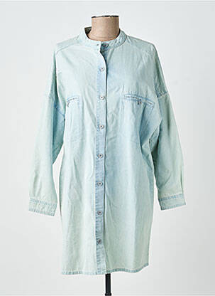 Robe courte manches longues manches longues bleu ARTLOVE femme
