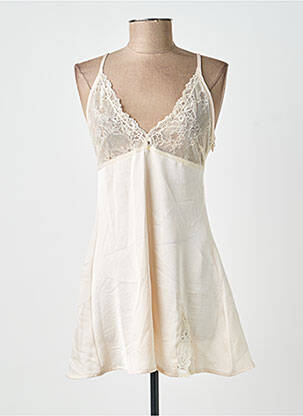 Nuisette/combinette broderie beige LA PETITE ETOILE femme