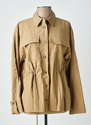 Veste casual poignets boutonnés avec fente marron LA PETITE ETOILE femme