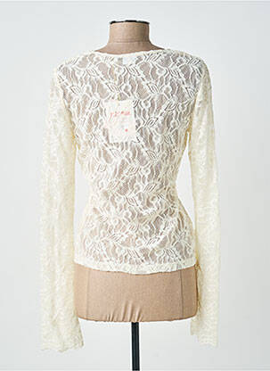 Top stretch manches longues beige NUMPH femme