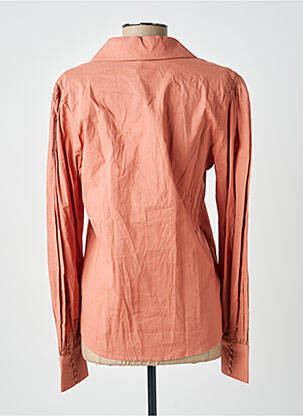 Chemisier coupe cintrée manches longues orange YUKA femme