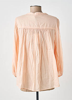 Chemisier tissage crêpe manches 3/4 rose LA PETITE ETOILE femme