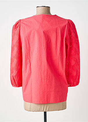 Chemisier coupe droite manches 3/4 rouge NUMPH femme