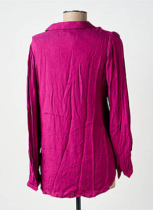 Chemisier coupe fluide manches longues violet LA PETITE ETOILE femme