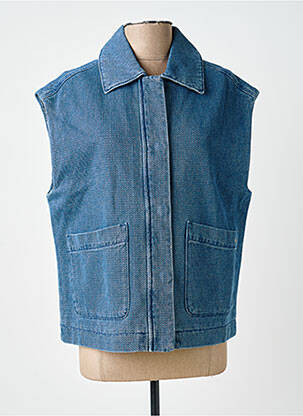 Veste casual coupe droite bleu LA PETITE ETOILE femme