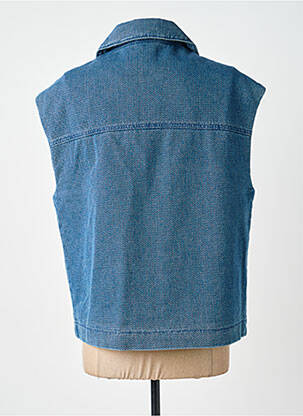 Veste casual coupe droite bleu LA PETITE ETOILE femme