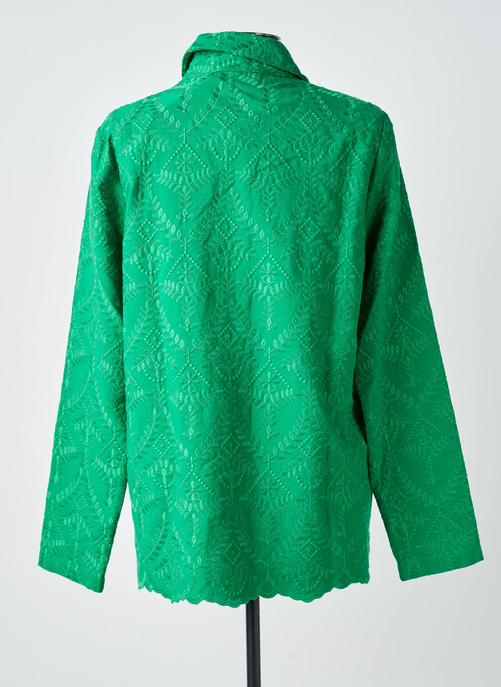 Veste casual coupe droite vert LA PETITE ETOILE femme