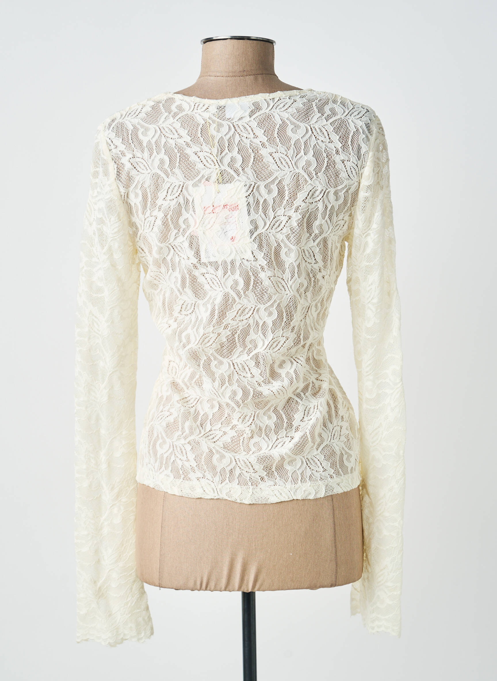 Top stretch manches longues beige NUMPH femme