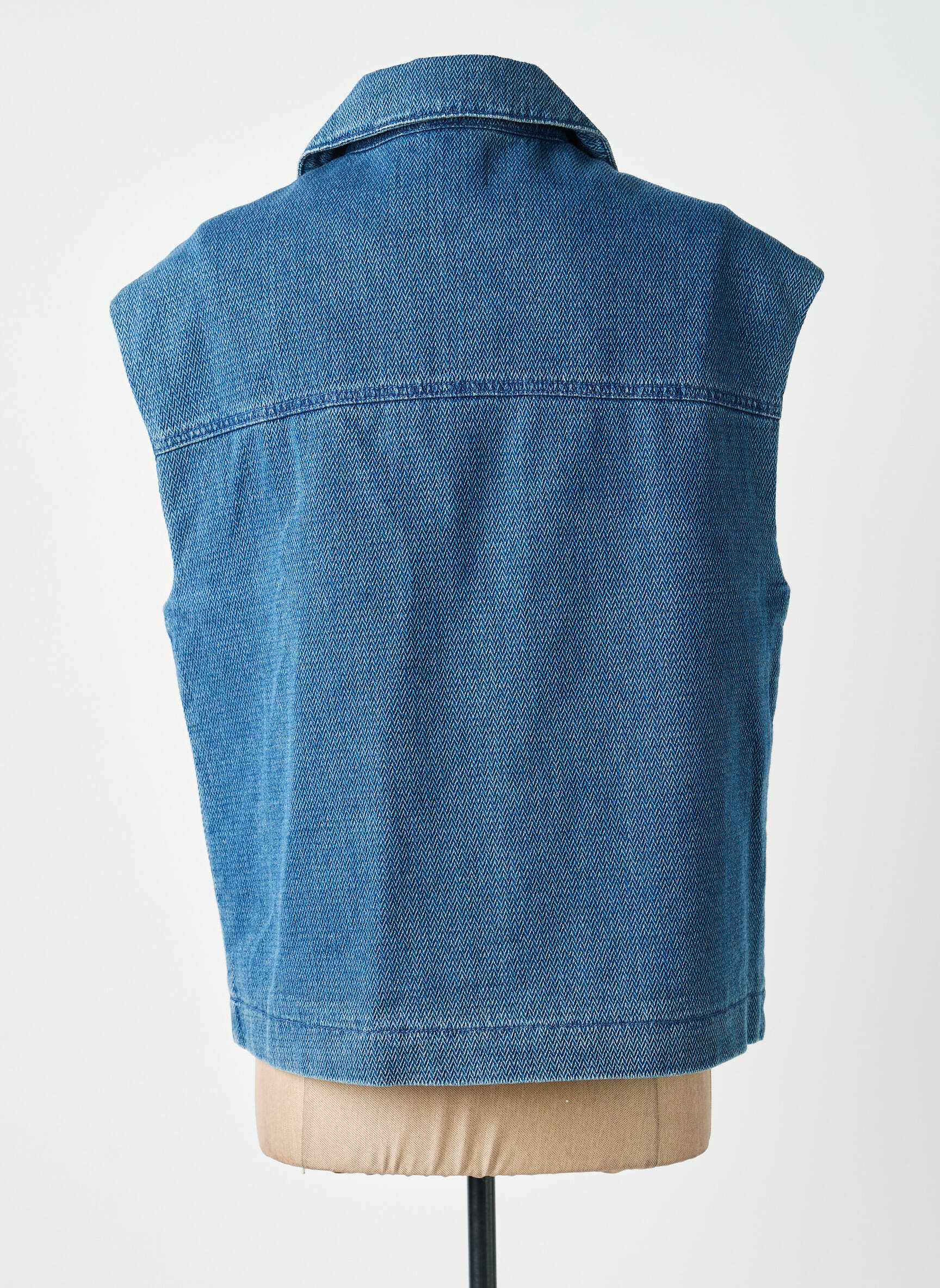 Veste casual coupe droite bleu LA PETITE ETOILE femme