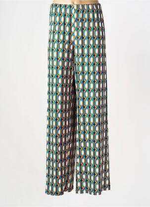 Pantalon large coupe fluide taille normale vert AN II VITO femme