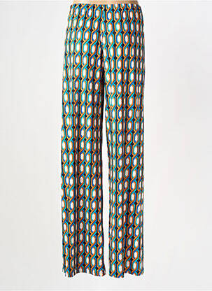 Pantalon large coupe fluide taille normale vert AN II VITO femme