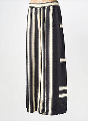 Pantalon large poches taille normale noir MAT. femme