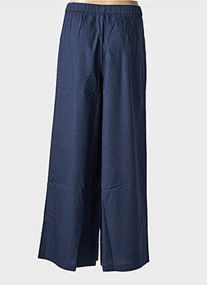 Pantalon large tissage popeline taille normale bleu ZILCH femme