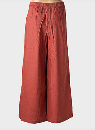 Pantalon large tissage popeline taille normale orange ZILCH femme