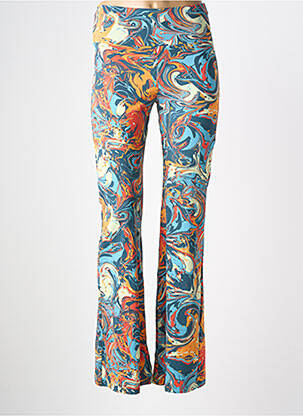 Legging effet matière satinée taille haute bleu BLUTSGESCHWISTER femme