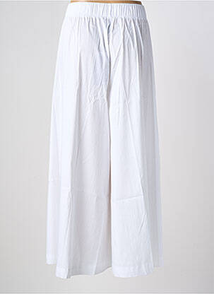 Pantalon 7/8 taille élastique taille normale blanc MAT. femme