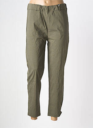 Pantalon 7/8 taille élastique taille normale vert NEW HAO MAI femme