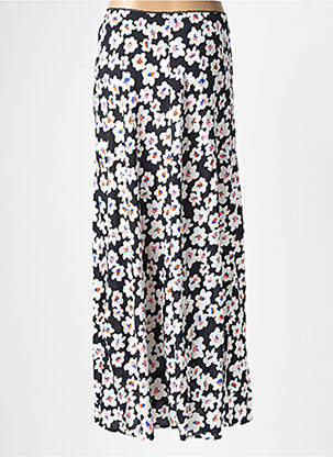 Jupe longue coupe fluide noir BLUTSGESCHWISTER femme