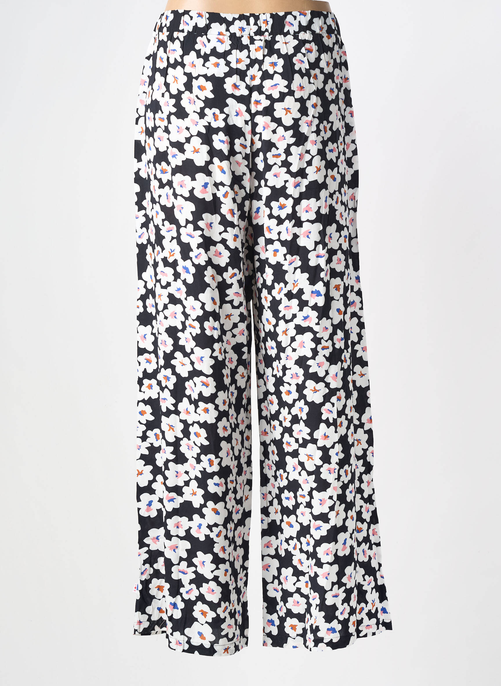 Pantalon large tissage popeline taille normale noir BLUTSGESCHWISTER femme