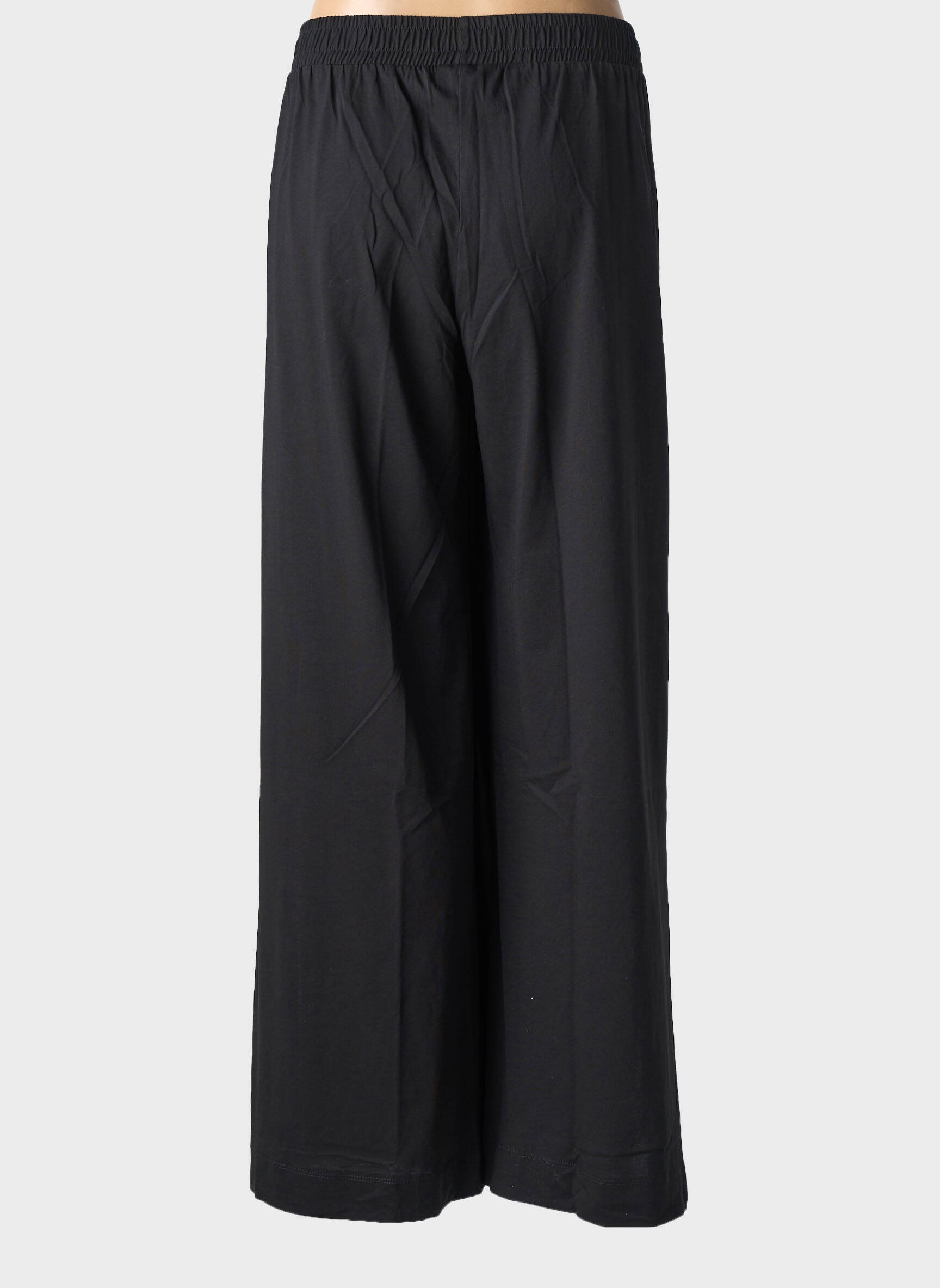 Pantalon large taille normale taille normale noir MAT. femme