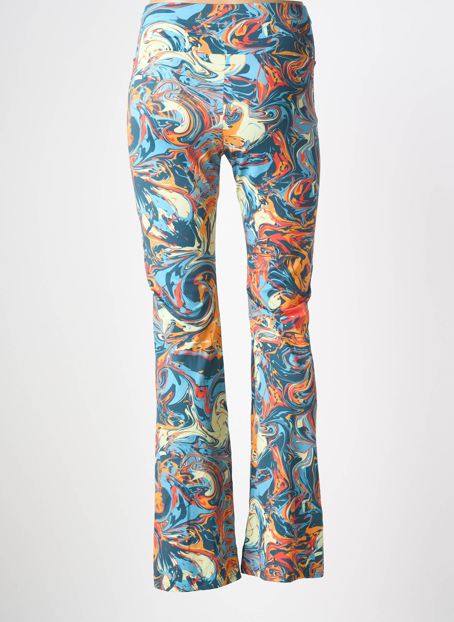 Legging effet matière satinée taille haute bleu BLUTSGESCHWISTER femme