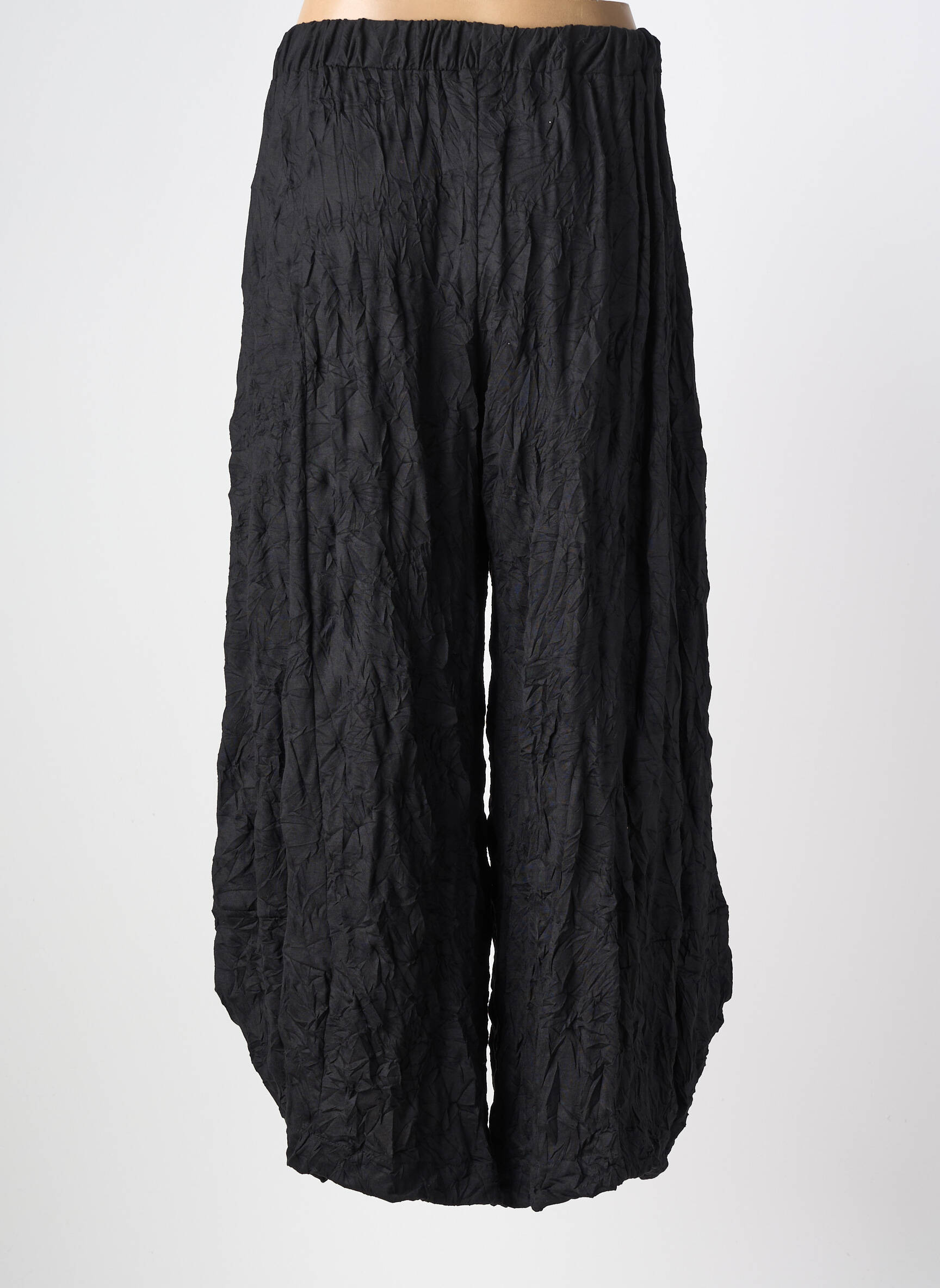 Pantalon large coupe fluide taille normale noir OLIVER JUNG femme