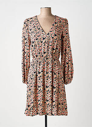 Robe courte manches longues manches longues rose C'EST BEAU LA VIE femme