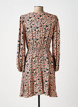 Robe courte manches longues manches longues rose C'EST BEAU LA VIE femme