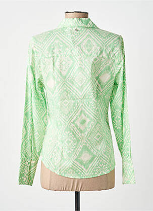 Chemisier coupe cintrée manches longues vert TRAMONTANA femme