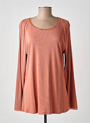 T-shirt manches longues manches longues rose C'EST BEAU LA VIE femme
