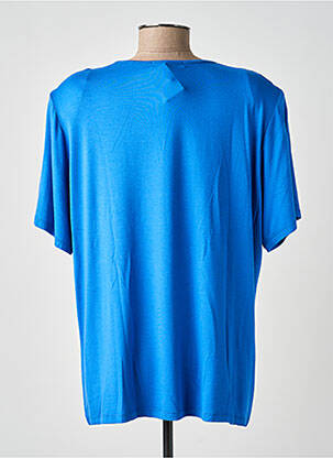 T-shirt coupe droite manches courtes bleu I.ODENA femme