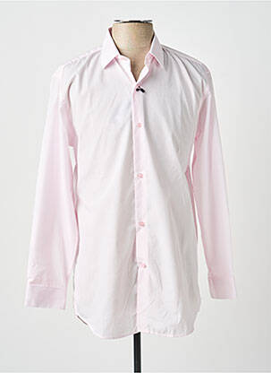Chemise manches longues coupe droite rose EDISSON HARRY'S homme