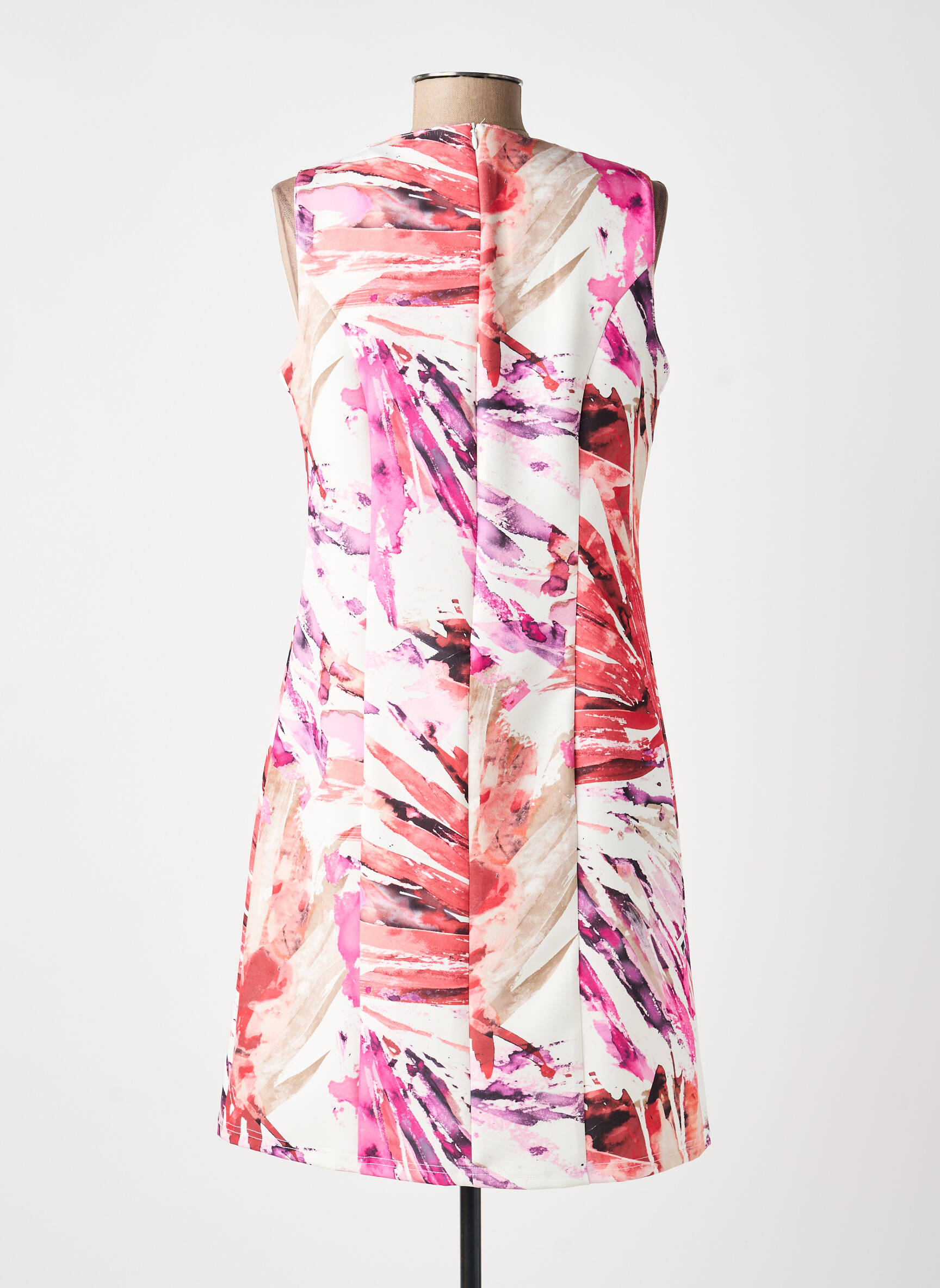 Robe courte sans manche sans manche rose GREGORY PAT femme