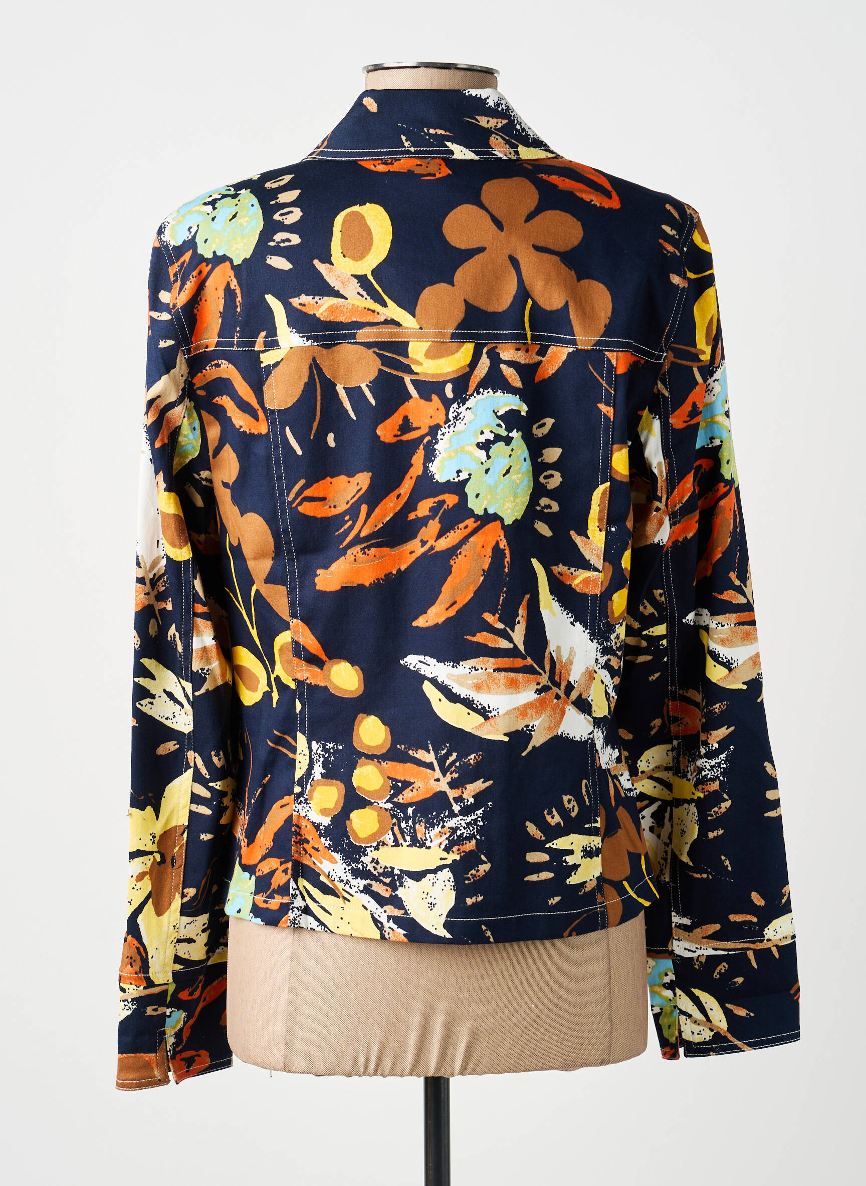 Veste casual coupe cintrée bleu GUY DUBOUIS femme