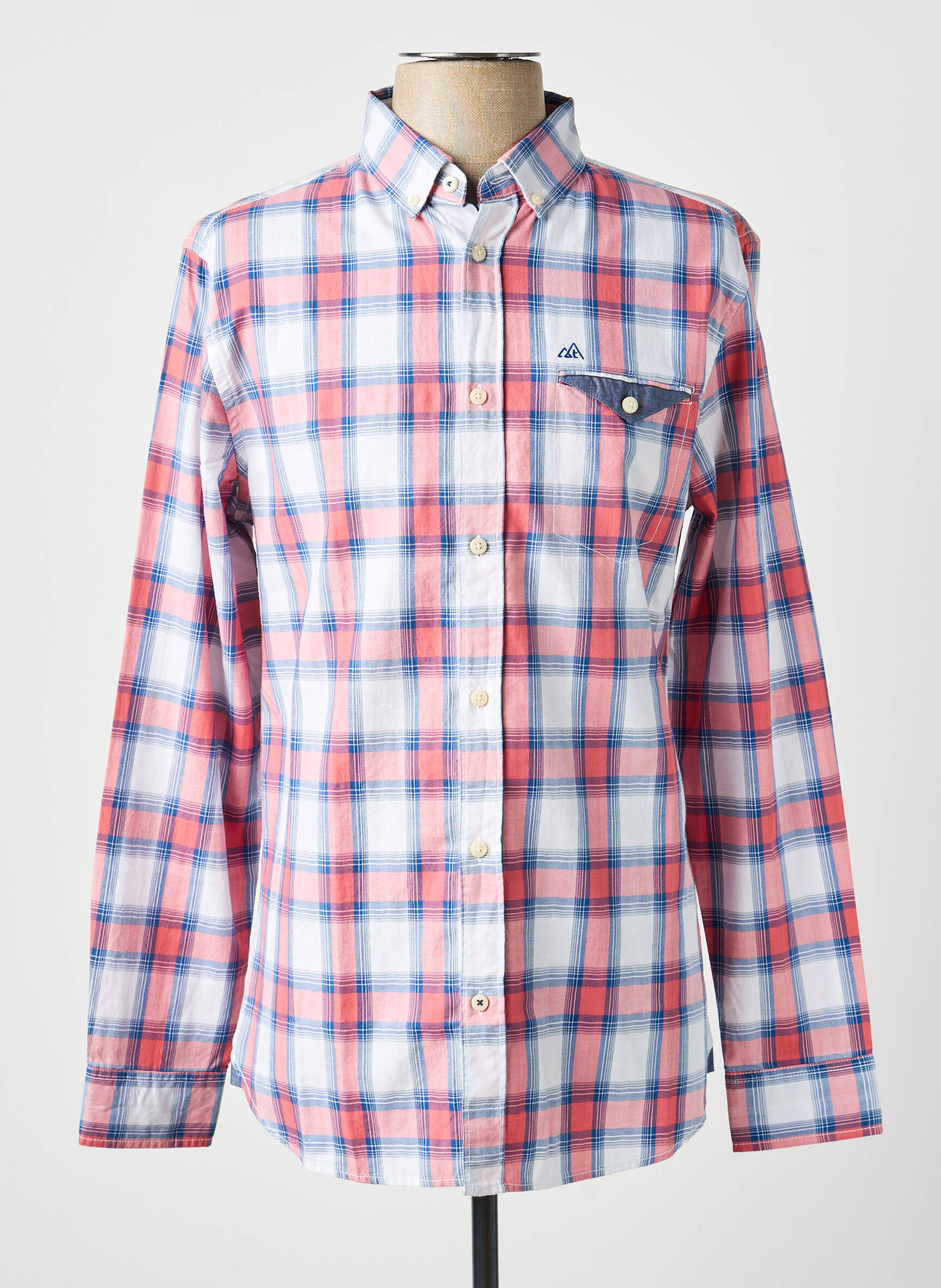 Chemise manches longues manches longues rose TIBET homme