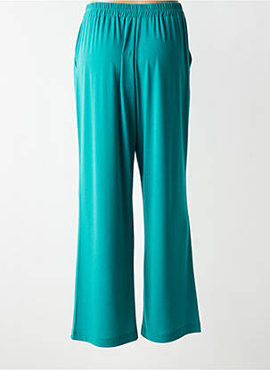 Pantalon droit tissage crêpe taille normale vert GREGORY PAT femme