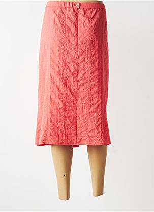 Jupe mi-longue taille normale orange FRANCE RIVOIRE femme