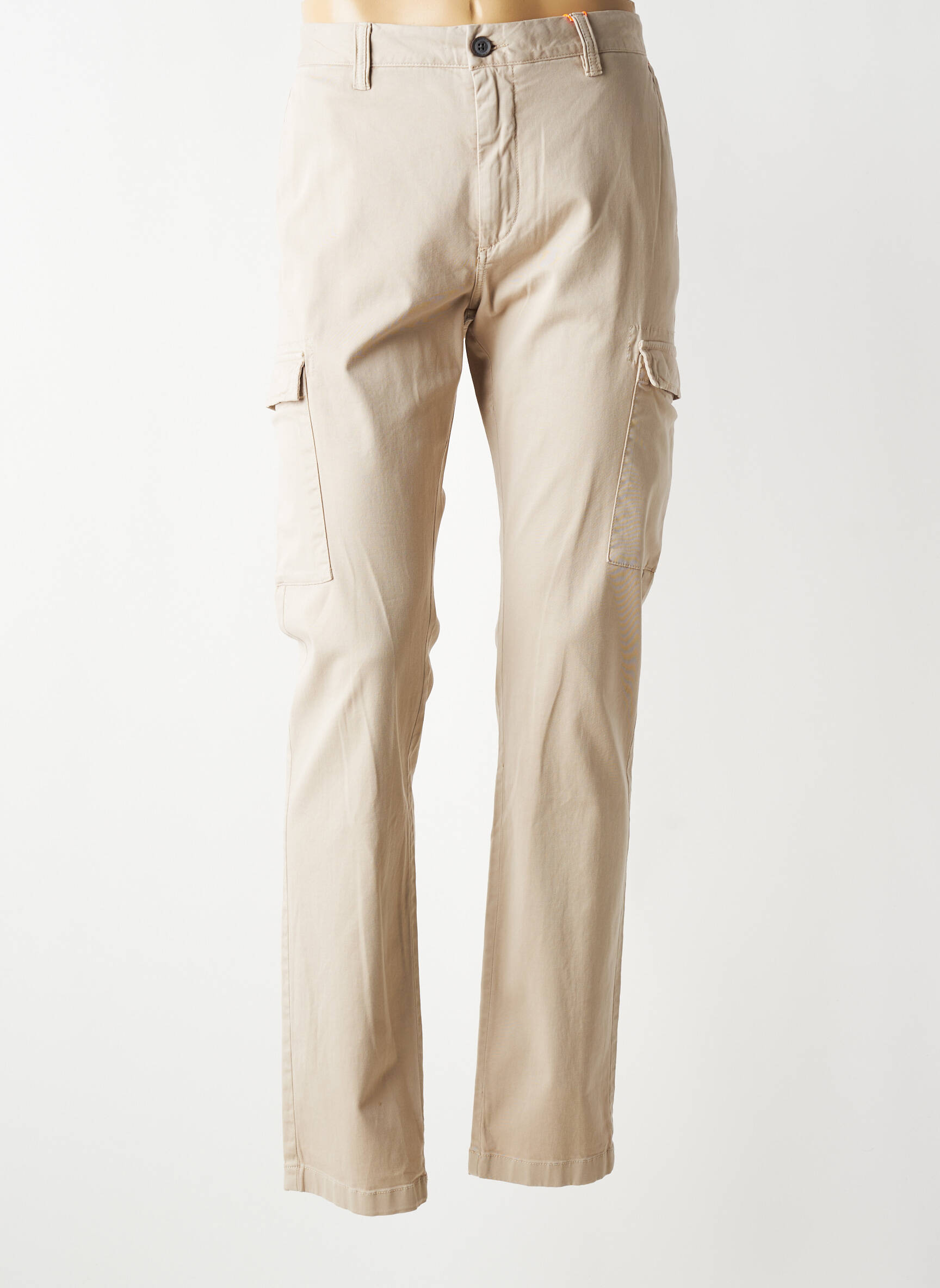 Pantalon cargo slim taille normale beige TIBET homme