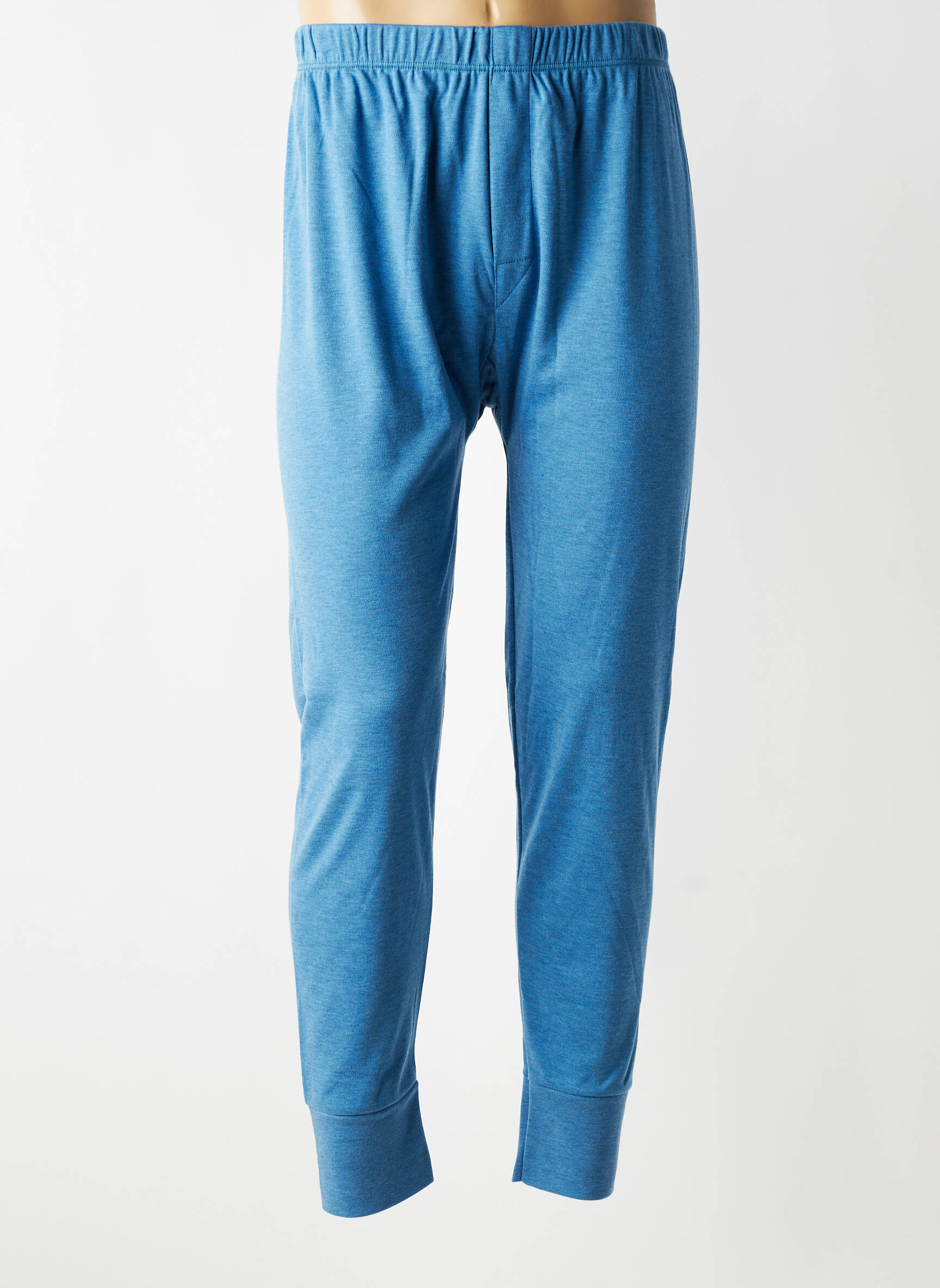 Jogging tissage chiné bleu JET homme
